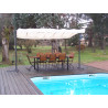 PER 2535 M  / 
Pergola marquise toile extensible 250 x 350 x 220 cm 