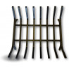 Grille porte bûches en acier forgé 8 barreaux | 40x35x15 cm | Stockage bois | Support foyers ouverts chenêts | QEM 