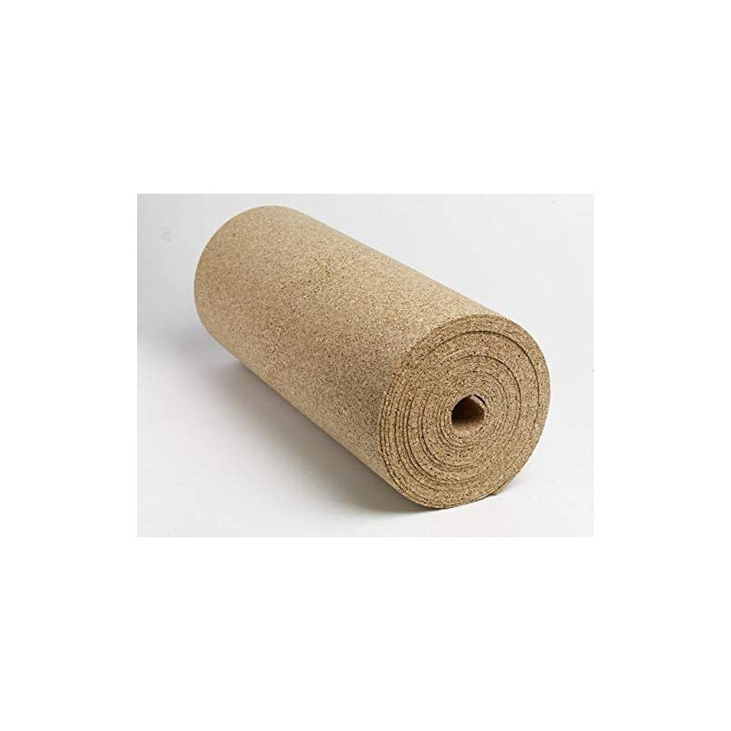 Rouleau De Planche De Liège Naturel 8 Mm D'Épaisseur - Autocollant - 47 X 16 Pouces - Avec 100 Punaises - Pour Mur, Bureau, DIY