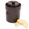 Pot à choucroute pour la lacto-fermentation + pierres/couvercle 10L Marron