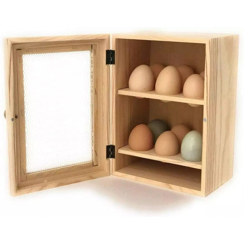 Armoire à oeufs en bois Egg boite à oeuf en bois jusqu'à 12