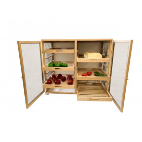 ▷ Grand garde manger Familial Outils et Nature 59 cm x 29 cm x 39