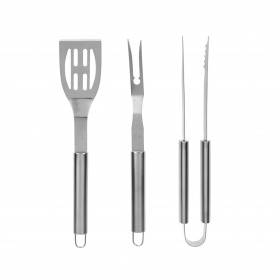 Set ustensiles 1 fourchette, 1 spatule et une pince. 40 cm
