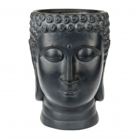 Pot tête bouddha bouddha Anthracite 38 x 36.5 x 49.5 cm