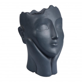 Pot visage entre les mains 21 x 21 x 34 cm