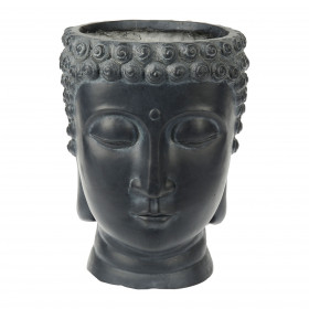 Pot tête bouddha Anthracite 26.5 x 25 x 34 cm