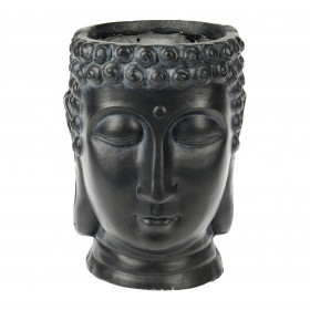 Pot tête bouddha Anthracite 19 x 18 x 24 cm