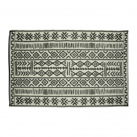 Tapis de jardin 180X270CM ETHNIQUE N/B