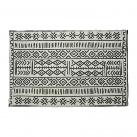 Tapis de jardin 120X180CM ETHNIQUE N/B