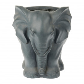Pot éléphant animal Ciment 27.5 x 22 x 26 cm
