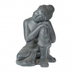 Bouddha assis bouddha Anthracite 26.5 x 24 x 36.5 cm
