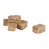Lot de 24 Cubes Allume feux fibre de bois et paraffine de qualité supérieure pour barbecue ou cheminée