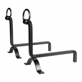 Chenets anneaux 34 x 25 x 36 cm  
