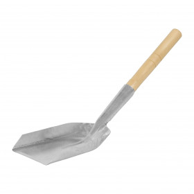 Pelle à cendres En acier galvanisé et manche bois 45cm
