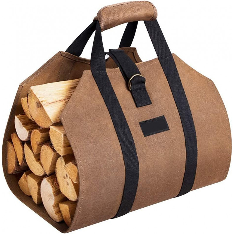 ▷ Grand Sac à bûches droit 99cm x 45.7cm au meilleur prix - Panier à bûches