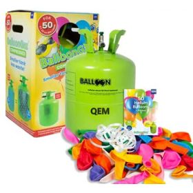 Hélium Grande Bouteille Gaz d'Hélium pour 50 Ballons + Lot 50 Ballons  Biodégradables Multicolore + Ruban - Cdiscount Maison