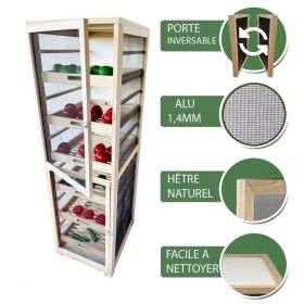 Garde manger en bois pour fruits et légumes hauteur 40 cm - Ducatillon