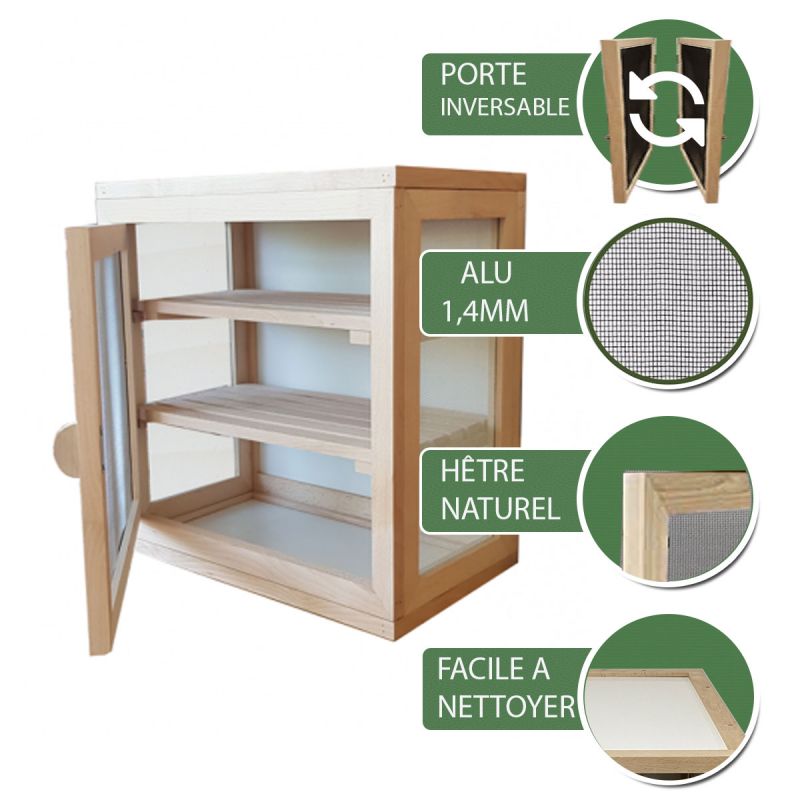 ▷ Garde-Manger en bois 49cmX51cmX29cm au meilleur prix - Légumiers