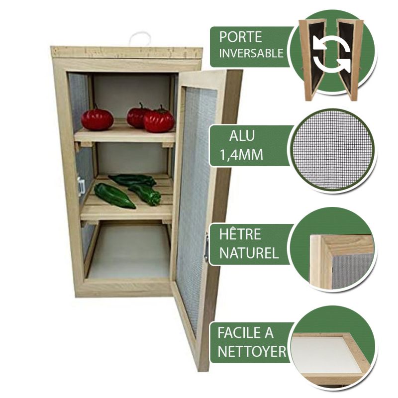 ▷ Garde-Manger en bois 59cmX29cmX39cm au meilleur prix - Légumiers