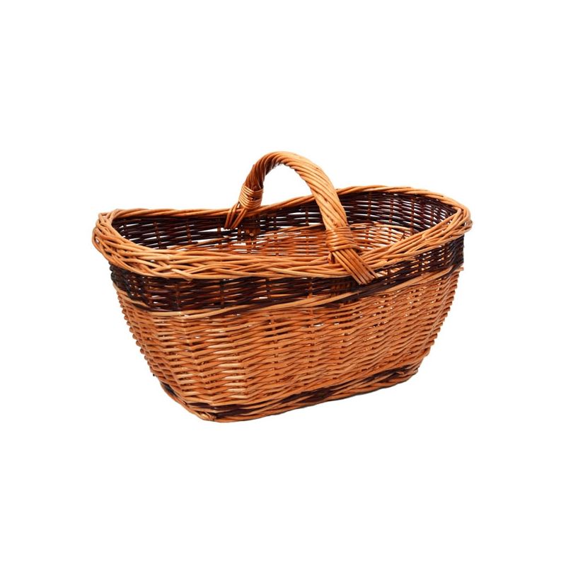 Panier de récoltes en osier Marron