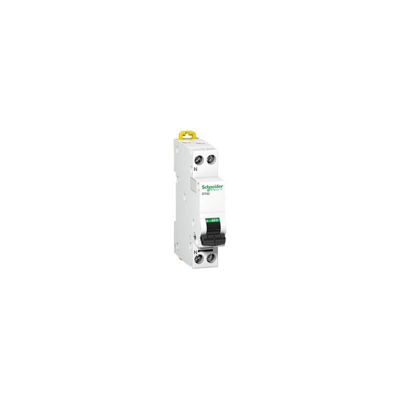 Prodis DT40 - disjoncteur - 1P+N - 2A - courbe C Prodis DT40 - disjoncteur - 1P+N - 2A - courbe C