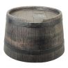 Pied pour récupérateur d'eau en forme de barrique (wiskey, 50 l) – PE brun - H20 x Ø40 cm