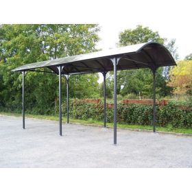 Carport ALUMINIUM pour camionnette, camping-car, caravane et bateau (27,51 m2) – Ref. CAR3676ALCC