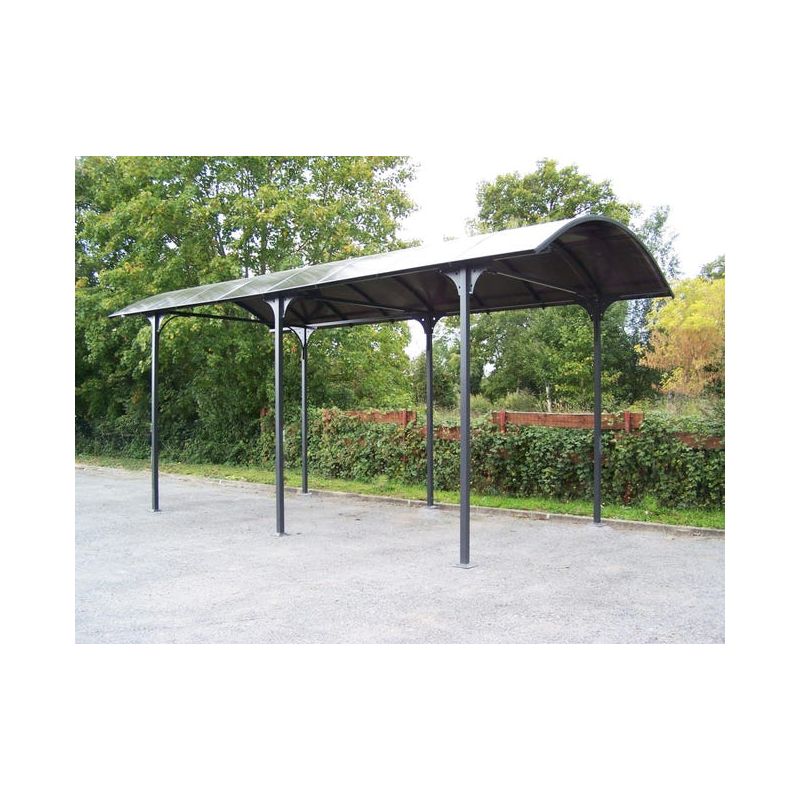 Carport ALUMINIUM pour camionnette, camping-car, caravane et bateau (27,51 m2) – Ref. CAR3676ALCC