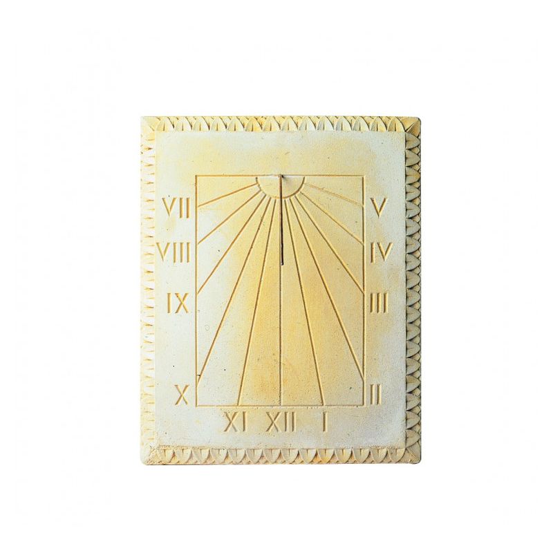 Cadran solaire motif Lys pierre naturelle 38cmx50cm