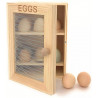 Armoire à oeufs en bois - Egg Cabinet boite à oeuf en bois jusqu'à 12 oeufs - Eviter le plastique et ranger vos oeufs dans cette