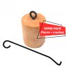 Pack Pierre allume feu+ crochet rapide et efficace pour barbecue, cheminée et feu de camp