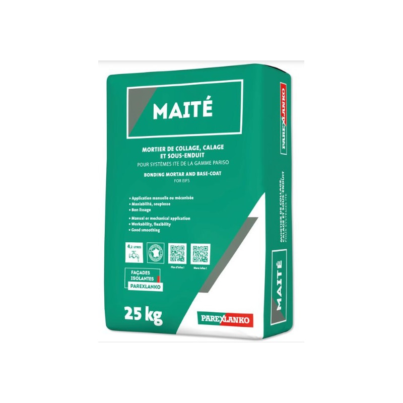 ▷  Enduit Maité monocomposant sac de 25kg au meilleur prix -  Enduit et finition ITE