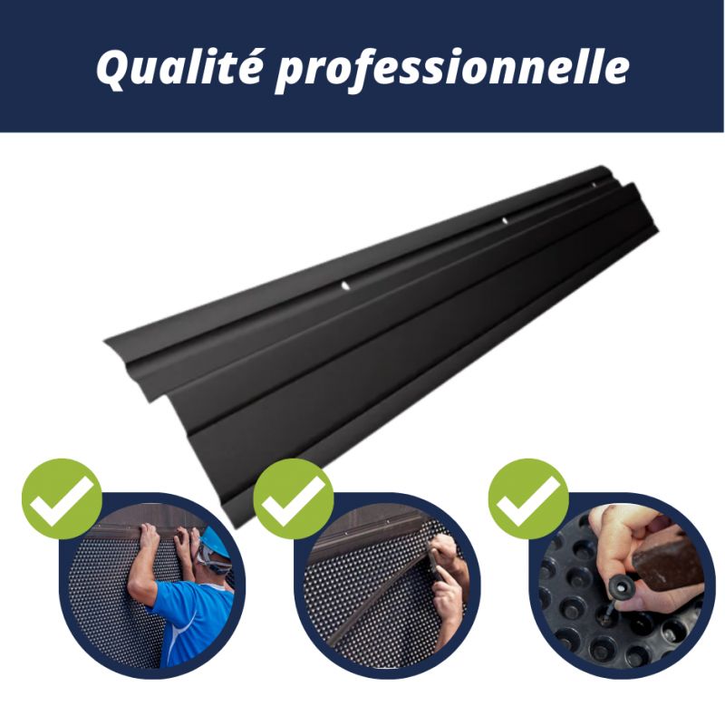 Barre Murale Orac Decor LUXXUS P8050 - Stuc, Profil Résistant Aux Chocs, 2 Mètres, Blanc