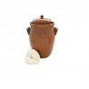 ▷  Pot à choucroute avec pierres lacto-fermentation traditionnel 5L Marron au meilleur prix -  Choucroute
