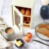 Armoire à oeufs en bois - Egg Cabinet boite à oeuf en bois jusqu'à 12 oeufs - Eviter le plastique et ranger vos oeufs dans cette