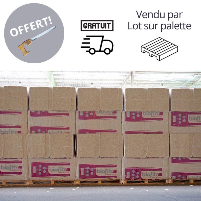 PROMO PACK BIOFIB TRIO 100mm - Lot de 94.5m² soit 18 paquets | + 1 Scie isolant offert ISOQEM