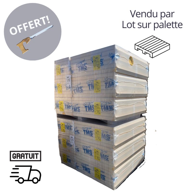 PROMO PACK TMS 100mm - Lot de 14.4m² soit 12 plaques | + 1 Scie isolant offert ISOQEM