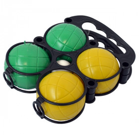 Set de 4 boules de pétanque et cochonnet en plastique