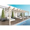 Pergola bois Carré Naturel 400x400cm MADERLAND