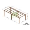 Pergola Bois ALICANTE 700x300cm MADERLAND