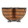 Panier en 2 parties pour pied Noir Acier doux Esschert Design BV