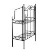 Etagère pliante métal Noir 55,5x25,5x79,5 cm Esschert Design BV