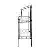 Etagère pliante métal Noir 55,5x25,5x79,5 cm Esschert Design BV