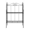 Etagère pliante métal Noir 55,5x25,5x79,5 cm Esschert Design BV