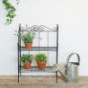 Etagère pliante métal Noir 55,5x25,5x79,5 cm Esschert Design BV