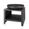 Braséro 60cm Noir avec Range Bois Esschert Design BV