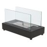 Cheminée de table rectangulaire bioéthanol Noir Esschert Design BV