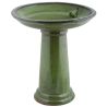Bain Oiseau Céramique Sur Pied Vert Esschert Design BV