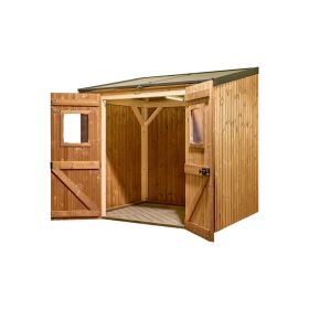 Abri bois THT avec 2 panneaux solaires 1 KWc LUMIBOIS