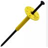 Chevilles PVC à tête circulaire à expansion par vissage avec vis en acier prémonté webertherm SLD-5 095 - boite de 100